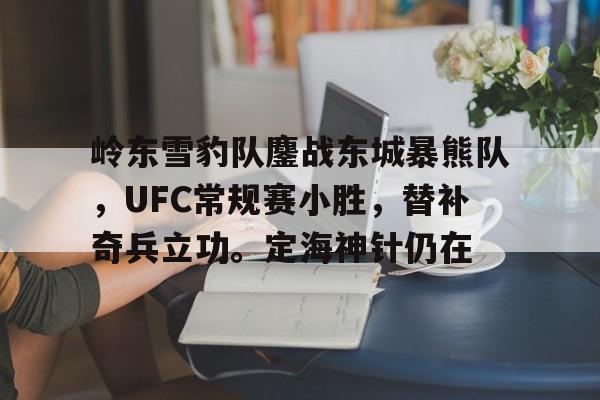 九游游戏-岭东雪豹队鏖战东城暴熊队,UFC常规赛小胜,替补奇兵立功。定海神针仍在(雪豹突击队为何调离北京)
